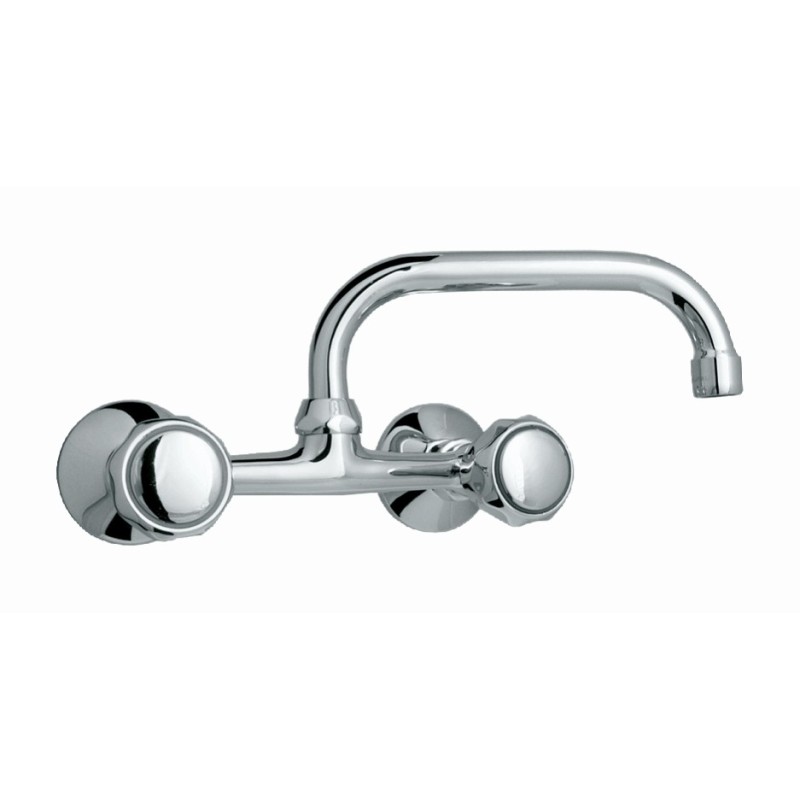 ECO2 gruppo lavello canna "U" finitura cromo