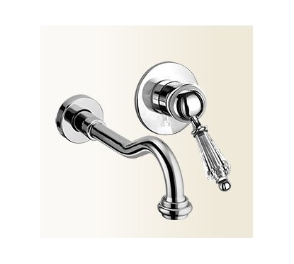 NEW VINTAGE miscelatore per lavabo ad incasso finitura cromo-oro