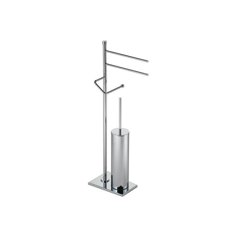 TIFFANY Piantana con elementi mobili -2 p.salviette, p.rotolo e scopino -