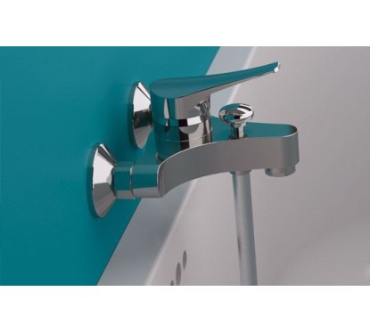 RIO Miscelatore vasca esterno con flessibile cm.150 e doccia duplex finitura cromo