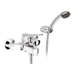 RIO Miscelatore vasca esterno con flessibile cm.150 e doccia duplex finitura cromo