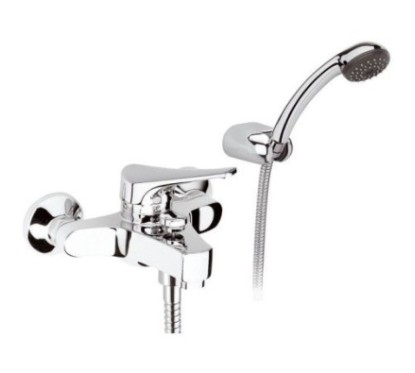 RIO Miscelatore vasca esterno con flessibile cm.150 e doccia duplex finitura cromo