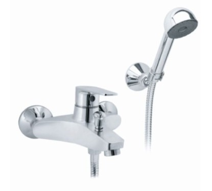 LINE monocomando vasca con duplex finitura cromo