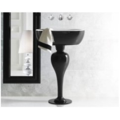 LIVINGSTONE batteria lavabo a parete finitura cromo