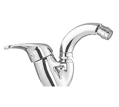 ITALY Monocomando bidet canna alta con scarico automatico finitura cromo con cartuccia a risparmio d'acqua