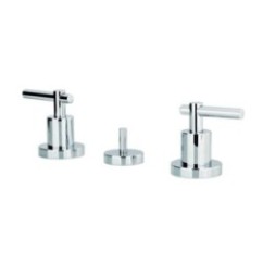 ROAMING MONOLEVA batteria bidet 3 fori con scarico 1" 1/4 finitura cromo