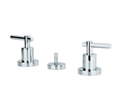 ROAMING MONOLEVA batteria bidet 3 fori con scarico 1" 1/4 finitura cromo