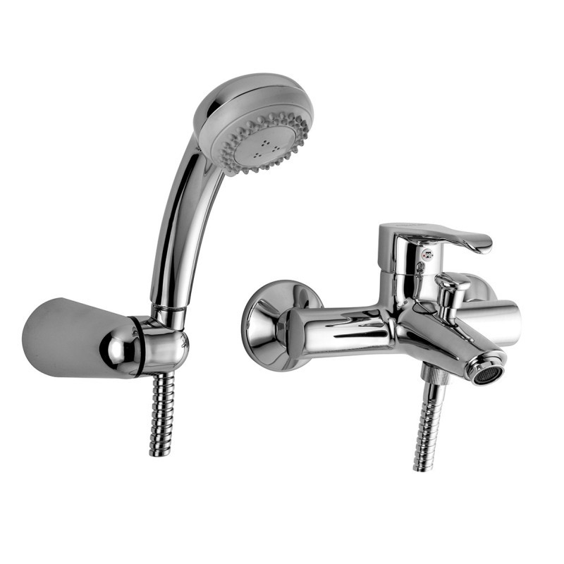 MASTER Monocomando vasca esterno con kit doccia finitura cromo