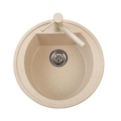 HARMONY 51.10 Lavandino tondo con foro rubinetto finitura ultrametal 41 alluminio