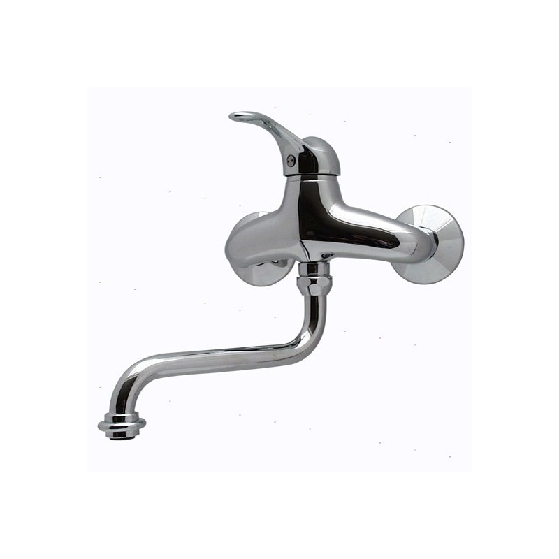 MIRO' miscelatore cucina a parete bocca a S ø20 finitura cromo-oro