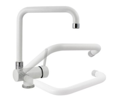 NOVOMIX miscelatore monocomando con canna abbattibile finitura ultrametal 41 alluminio