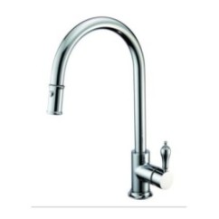 ARCADIA monocomando per lavello con doccia estraibile finitura cromo