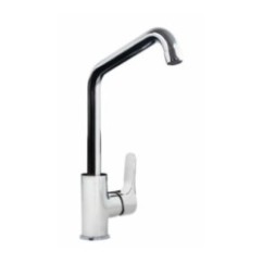 FLY monocomando lavello leva laterale canna "L" finitura cromo