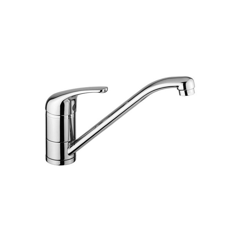 Miscelatore cucina con canna girevole finitura granito avena