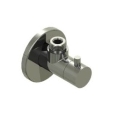 BIT&PIECES rubinetto arresto sottolavabo con filtro, in acciaio inox satinato