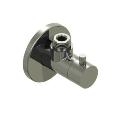 BIT&PIECES rubinetto arresto sottolavabo con filtro, in acciaio inox satinato