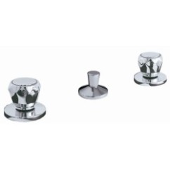 ECO2 batteria bidet norton con scarico finitura cromo