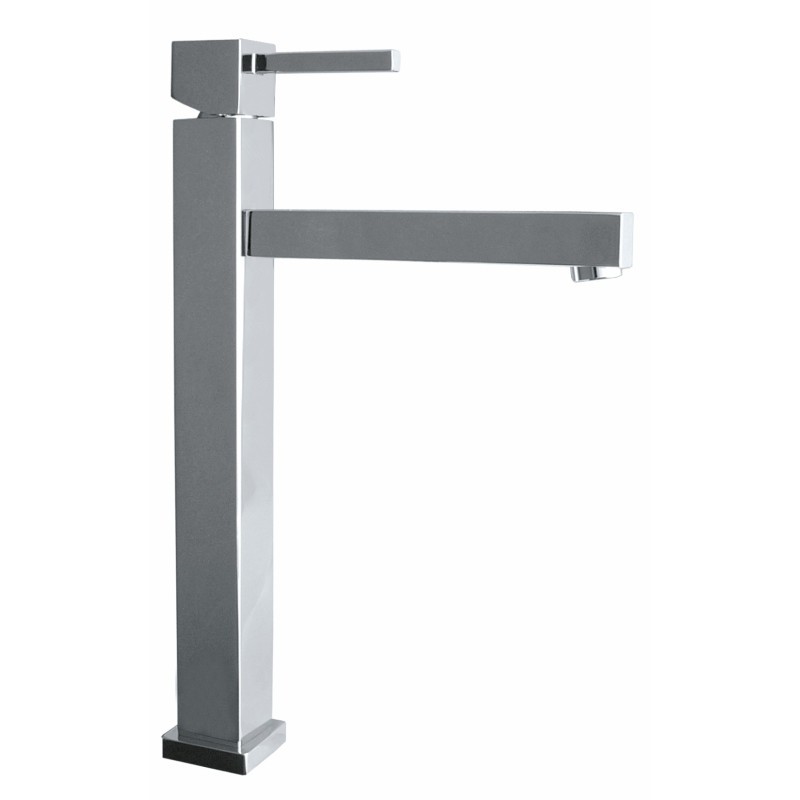 QUARZO monocomando lavabo prolungato senza scarico finitura cromo