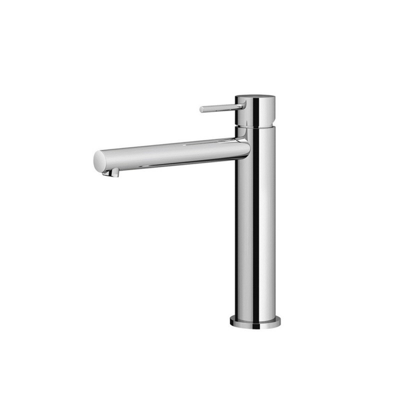TRENDY Monocomando lavabo medio con piletta click clack finitura cromo