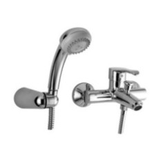 MASTER Monocomando vasca esterno con kit doccia finitura cromo con cartuccia a risparmio d'acqua