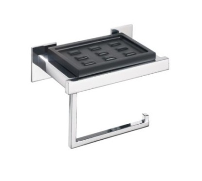 DIVA porta sapone e porta rotolo bianco