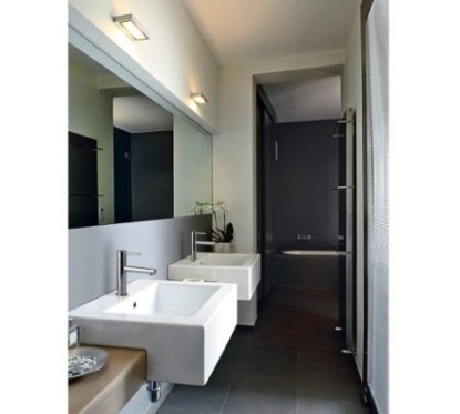 DOMUS miscelatore monocomando per lavabo finitura matt brushed nickel