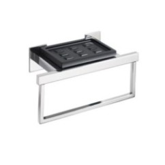 DIVA porta sapone e porta salvietta bianco