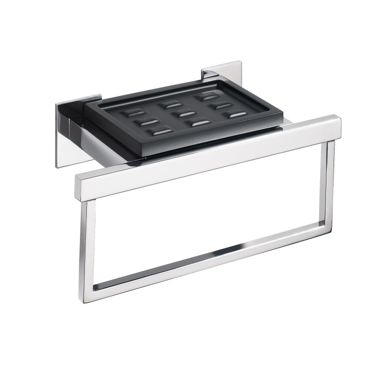 DIVA porta sapone e porta salvietta bianco