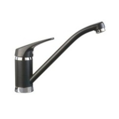 PLUSMIX miscelatore monocomando con canna a tubo finitura cromo