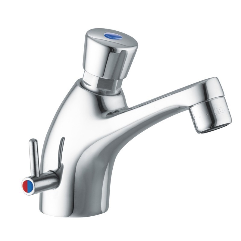 COMMUNITY COMFORT Miscelatore collo cigno temporizzato 1/2" 8-12 secondi finitura cromo