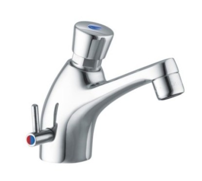 COMMUNITY COMFORT Miscelatore collo cigno temporizzato 1/2" 8-12 secondi finitura cromo