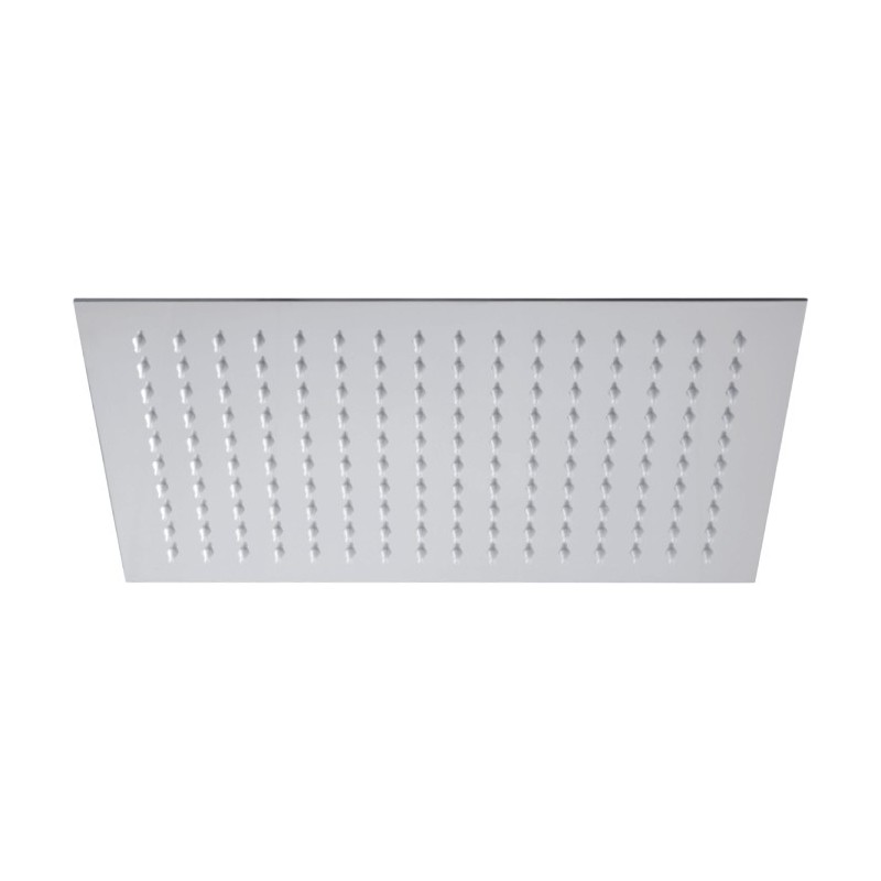 SQUARE FLAT Soffione quadrato in acciaio 30 cm