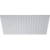 SQUARE FLAT Soffione quadrato in acciaio 30 cm