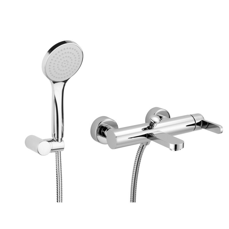 SALLY Monocomando vasca esterno con kit doccia finitura cromo