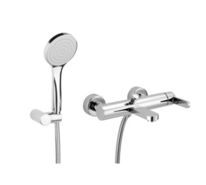 SALLY Monocomando vasca esterno con kit doccia finitura cromo