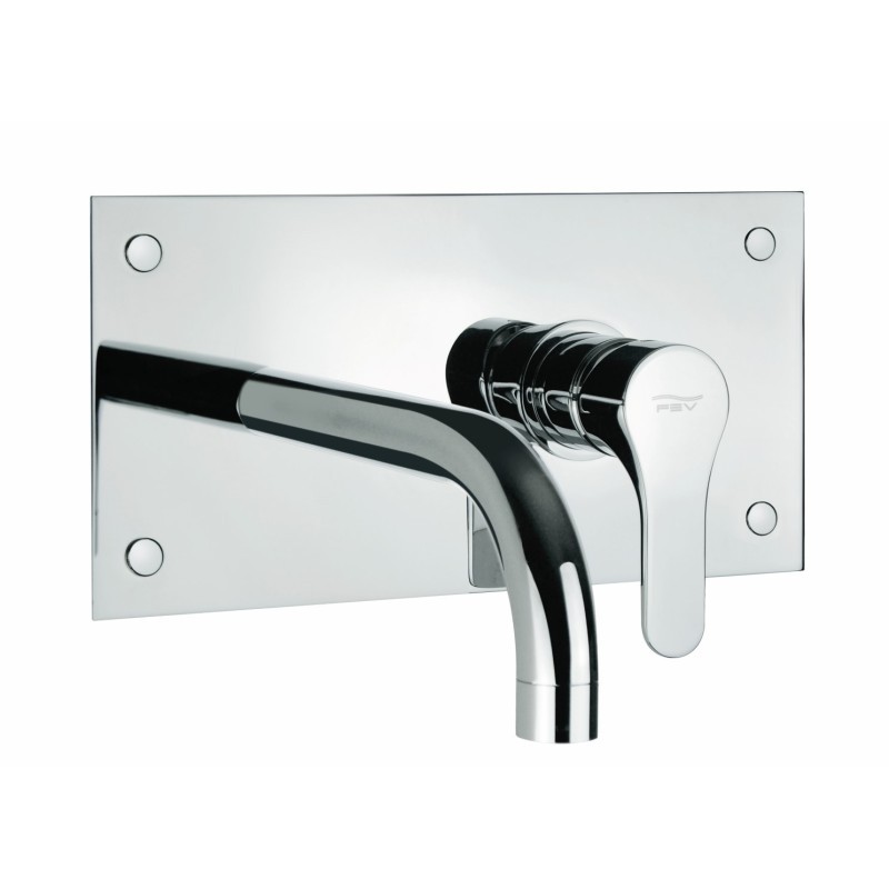 FLY monocomando lavabo da incasso con scarico a pressione finitura cromo