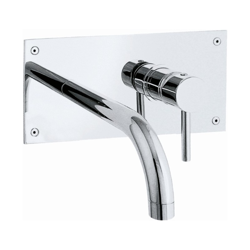 MICRON monocomando lavabo da incasso con scarico a pressione finitura cromo