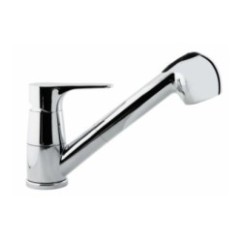 FLY monocomando lavello doccia estraibile finitura cromo