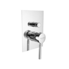 FORMA Monocomando doccia incasso con deviatore guarnizione non visibile piastra quadrata finitura nichel antico