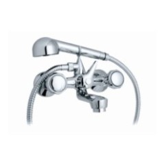 ECO2 gruppo vasca con doccia finitura cromo