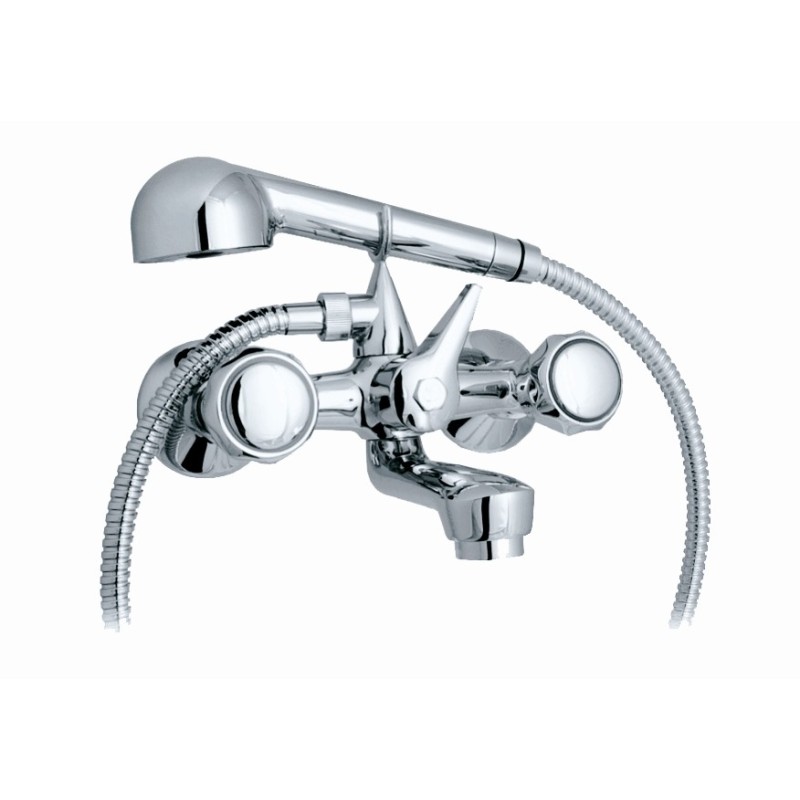 ECO2 gruppo vasca con doccia finitura cromo