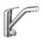 IDEALAQUA Miscelatore per lavello cucina a 3 vie separate finitura nickel spazzolato