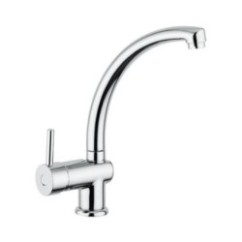 EUROMIX miscelatore monocomando con canna fusa finitura cromo