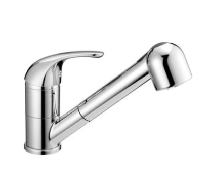 ITALY Monocomando lavello con doccetta estraibile finitura cromo con cartuccia a risparmio d'acqua