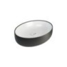 METAMORFOSI Lavabo da appoggio Ovale finitura bianco