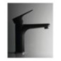 FLY monocomando lavabo senza scarico finitura nero opaco + cromo