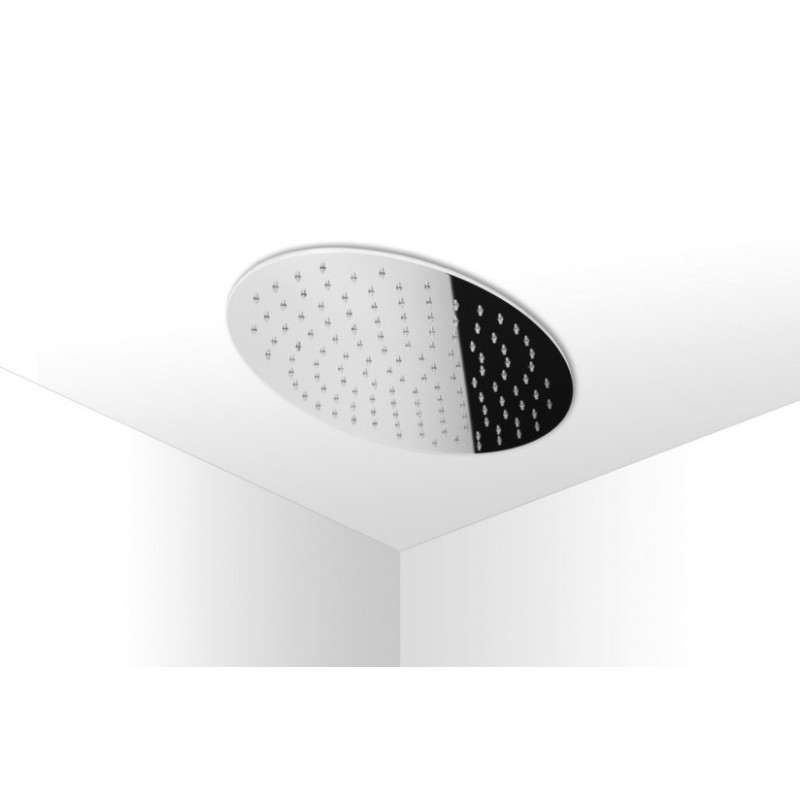 THAILANDIA 117 Soffione ovale saldato 250x400 getto a pioggia in acciaio inox finitura satinato