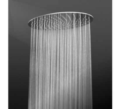 THAILANDIA 117 Soffione ovale saldato 250x400 getto a pioggia in acciaio inox finitura super mirror