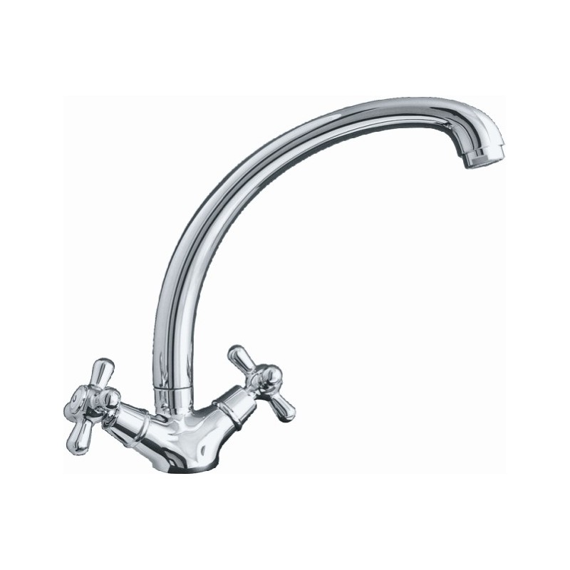 MAYA monoforo lavello canna "FI" finitura cromo