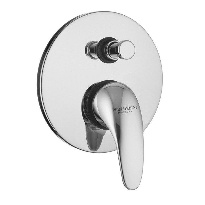 ITALY Monocomando doccia incasso con deviatore finitura cromo con cartuccia a risparmio d'acqua